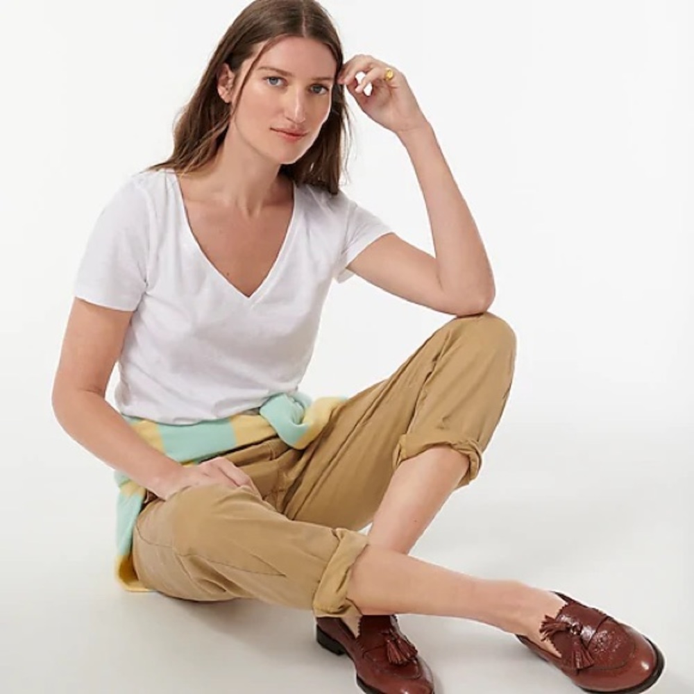J. Crew Vintage cotton V-neck T-shirt